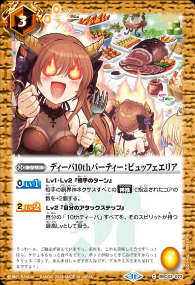 ディーバ10thパーティー：ビュッフェエリア