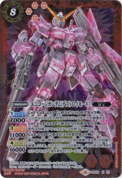 ユニコーンガンダム［デストロイモード］（X）