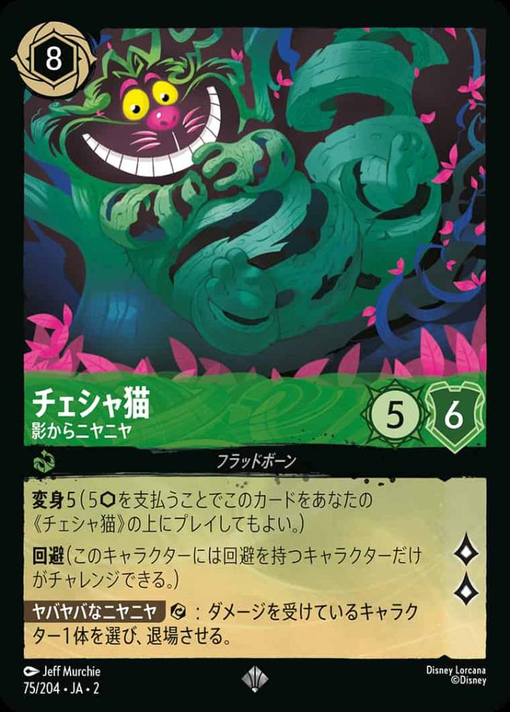チェシャ猫 影からニヤニヤ