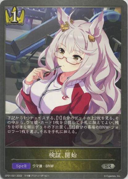 検証、開始