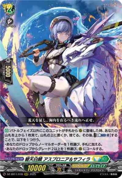 碧天白鱗アスプロニア＆サフィラ
