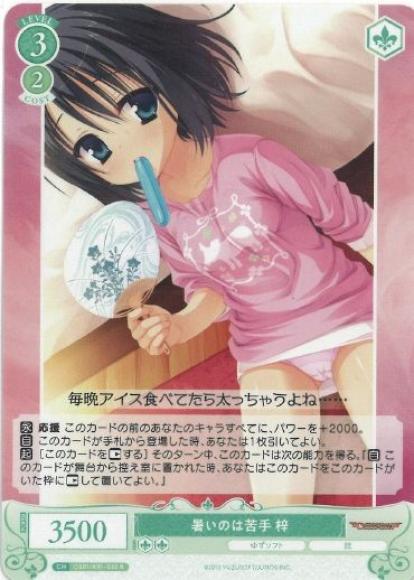 暑いのは苦手 梓