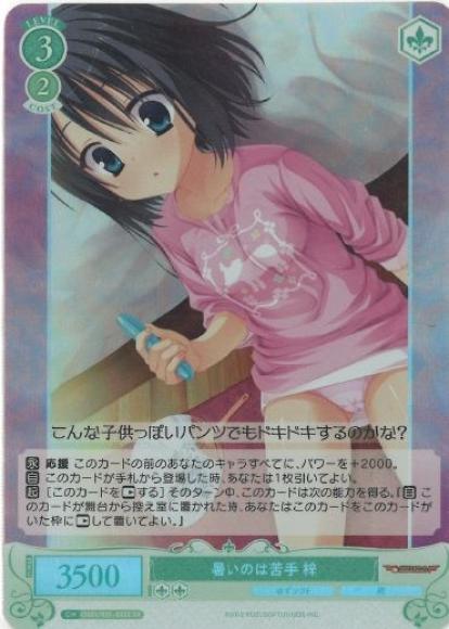 暑いのは苦手 梓