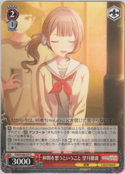 仲間を想うということ 望月穂波（C）