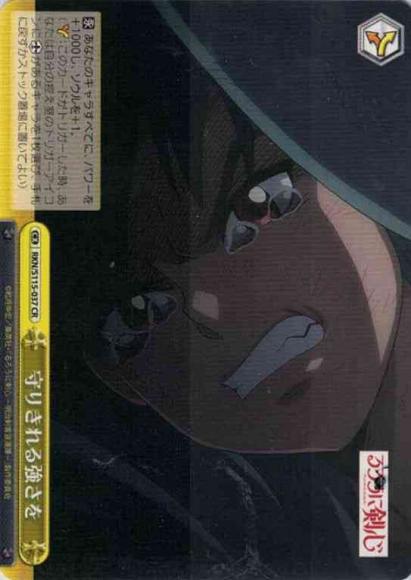 守りきれる強さを（CR）