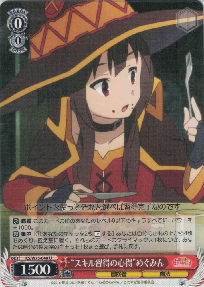 “スキル習得の心得”めぐみん（U）